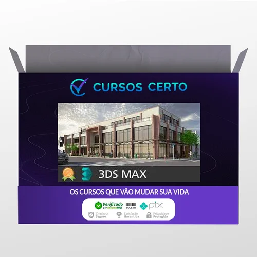 3DS Max Básico + Maquete de Exteriores - Cursos Construir