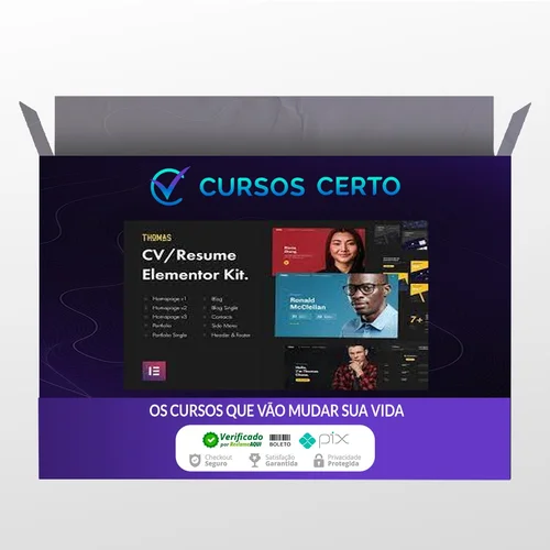 CVPortfolio Elementor Template Kit - Thomas