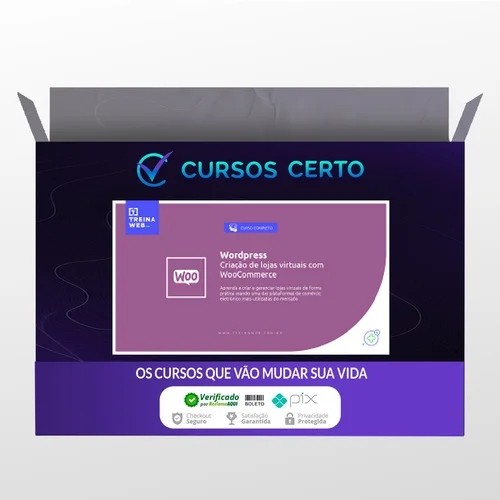 Wordpress Criação de Lojas Virtuais com Woocommerce 2021 - Treinaweb